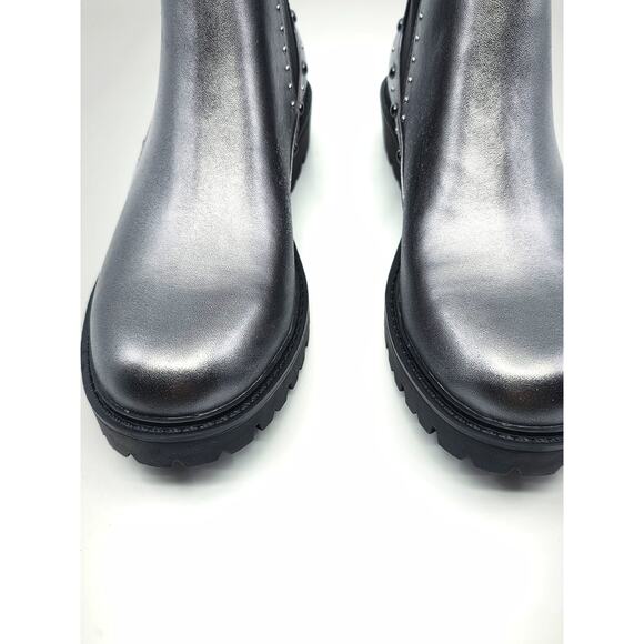 NEW CHARLES DAVID RADAR CHELSEA METALLIC STUDDED BOOTS - 7 - Picture 11 of 14